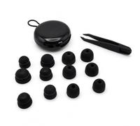 Luooi Soft Silicone Ear Plugs 6 Sizes Reusable Ear Tips 30dB Noise Blocking Comfort Earplugs for Sleep Snoring Travel Study Office Use