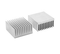 LUOQIUFA LU-10284, 2 x Aluminum Heatsink Cooler Module, 40x40x20mm, High Thermal Efficiency, Adhesive Mounting