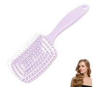 Luoqun 88 Detangle Hair Brush, Curved Vent Brush and Hair Detangler, Easy Detangling Vented Styling Comb Salon for Long Thick Curly Straight Dry Wet Hairs, Styling Comb (Light Purple)