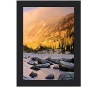 Luoqun88 7x5 Black Picture Frame, Photo Frame with Plexiglass, Modern Wood Composite Frame, Tabletop or Wall Mount - Ideal for Home & Office Decor, Photos, and Art Display