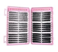 Luoqun88 Cluster Lashes Individual Eyelashes, 540pcs Eyelash Clusters - D Curl Lash Extensions | 8-16mm Russian Style Cat-Eye Lashes | DIY High Volume & Soft Fiber (30+40+50+60+80+100D Pro)