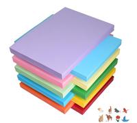 Luoqun88 Coloured Card - A5 100 Sheet Pack 230gm, Sketch and Cutting Paper, 10 Assorted Coloured Card, Rainbow Coloured Card for DIY Art Paper Crafting Scrapbook Creative Decor School Supplies
