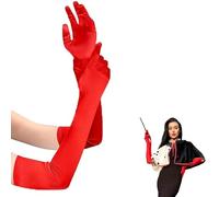 Luoqun88 Long Satin Gloves & Evening Gloves -Opera Elbow Length Gloves