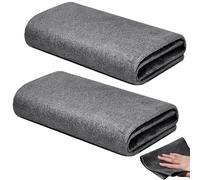 Luoqun88 Magic Cleaning Cloths for Glass, 2pcs Magic Cleaning Cloths, Reusable Glass Cleaning Rag Super Soft Premium Streak-Free Washable Cloth Duster For Home, Kitchen, Cars, Glass, Window (40x30cm)