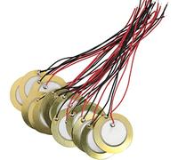 LUORNG 16PCS 27mm Piezo Discs with Leads Mic Drum Trigger Acoustic Pickup CBG Guitar Piezo Amplifiers Discs for Acoustic Guitar Drum