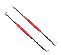 LUORNG 2-Piece Crochet Hook Set Double-Ended Scriber Automotive Oil Seal Removal Tool O-Ring Hook Woodworker Mechanic Marking Tool 9-Inch
