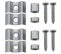 LUORNG 2 Sets Guitar Replacement Genuine Part Silver Guitar String Tree String Retainer Guide Guitar String Buckle Suitable for ST and SQ Series Electric Guitar