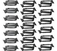 LUORNG 20PCS Webbing Connecting Clip Molle Webbing Connecting Clips Strap Buckle Backpack Clip Backpack Schoolbag Buckle, Black
