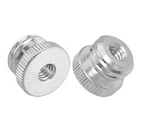 LUORNG 2PCS 1/4'' Female to 5/8'' Male Threaded Screw Adapter for Microphone Stand Mount Tripod Laser Level Adapter
