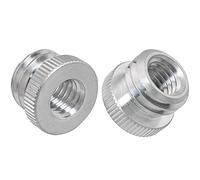 LUORNG 2PCS 3/8'' Female to 5/8'' Male Threaded Screw Adapter for Microphone Stand Mount Tripod Laser Level Adapter