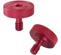 LUORNG 2PCS Adapter Screws for Tripods 1/4 Male to 1/4 Female Aluminum for L-Bracket Camera Camera Stands Fixed Flash Bracket Red for Connecting Photo Accessories