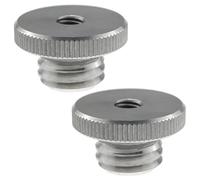 LUORNG 2pcs Aluminum Alloy 1/4" to 5/8" Threaded Screw Adapter for Tripod Laser Level Adapter