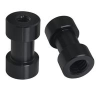 LUORNG 2PCS Aluminum Tripod Light Stand Adaptor 1/4 Female to 3/8 Female Light Stand Screw Holder Ball Head Flash Trigger Receiver for Common Tripods Monopods Pole Rail Systems Light Stands Black