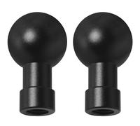LUORNG 2PCS Ball Head to 1/4 Female Photo Bracket Conversion Accessories Aluminium Alloy 17mm Direct Broadcast Bracket Accessories Mobile Phone Mounting Bracket for Camera Mobile Phone GPS