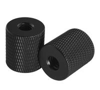 LUORNG 2PCS Double Female Thread Tripod Cylinder Adapter Screw 1/4 to 1/4 with Center 1/4-20 Thread Photography Equipment Camera Tripod Nut Accessories Suitable for Electric Rails and Light Stands