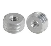 LUORNG 2PCS Laser Level Infrared Tripod Adapter Camera Head Screw for Microphone Stand Mount Adapter 1/4 Female to 5/8 Male Coarse Tooth Silver