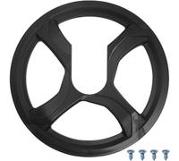 LUORNG 4 Holes 48 Teeth Bicycle Chain Guard 12cm/4.72 Inches Between The Centres of Adjacent Edges,Bike Chain Guard Protector for Mountain Bikes City Road Bikes Black