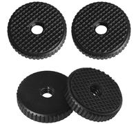 LUORNG 4PCS Camera Nut 1/4 with Gasket Plastic Diameter 26mm/1in Thumb Nut Adapter Hot Shoe Locking Knob Selfie Stick Tripod Accessories Pan Tilt Connects to Microphone