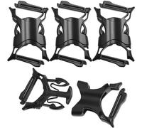 LUORNG 4PCS Detachable Line Connectors with Male Female Snap Hook Adjustable Quick Release Buckles Plastic Replacement Strap Buckles for Bags and Backpacks Inner Diameter 25mm for Rope Hanging Straps