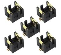 LUORNG 5PCS Container Box LR44 Horizontal Coin Cell Holder Black AG13 SMD Coin Cell Holder 14x15x12MM/0.55x0.6x0.47Inch for DIY Arduino Project and PCB Board