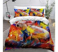 LUORU King Duvet Cover Koala 220x230 3D Printed Animals Cute Kawaii Bedding Set with Zipper Closure Ultra Soft Microfiber Kids Boys Girls Teens Comforter Quilt Cover with 2 Pillowcase 50x75