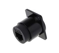 luosh D-type Module RJ45 Socket Cable Female Signal Connector Cat6 Panel Mount Network Ethernet Extension Interface Adapter