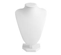 luosh Necklace Jewelry Pendant Display Stand Holder Showing Stand Faux Leather Mannequin Neck Bust Stand Showcase