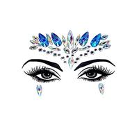luoshaPUCY Face Gems Glitter, 1 Pack Face Glitter Gemstone Face Sticker, Crystal Face Glitter Rhinestone Eyes Body Temporary Tattoo Face for Women Girls Festival Party (Style 01)