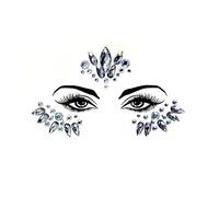luoshaPUCY Face Gems Glitter, 1 Pack Face Glitter Gemstone Face Sticker, Crystal Face Glitter Rhinestone Eyes Body Temporary Tattoo Face for Women Girls Festival Party (Style 47)