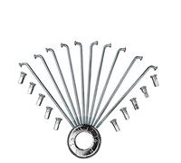 LUOSHUAI Bike Spokes No. 12 diameter 2.5mm car steel wire electric bicycle banner balance car wheel bicycle spoke steel rod folding bike accessories 10 packs Spokes (Color : Length 13cm)