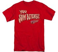LUOTANGWI Smokey & The Bandit Men's Sombitch T-Shirt Red (Large)