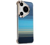 LUOTANL Metal Case for HuaWei Pura 80 Ultra/80 Pro/80 Pro+/80, Magnetic Suction Deluxe Kevlar Ultrathin Phone Cover Frameless Aluminum Shells,Blue,80 Ultra