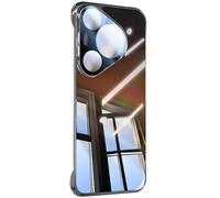 LUOTANL Shockproof Case for HuaWei Pura 80 Ultra/80 Pro/80 Pro+/80, Borderless Transparent Ultrathin Cover Full Wrap Lens Protection Shell Anti-Scratch,Black,80 Pro+