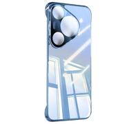 LUOTANL Shockproof Case for HuaWei Pura 80 Ultra/80 Pro/80 Pro+/80, Borderless Transparent Ultrathin Cover Full Wrap Lens Protection Shell Anti-Scratch,Blue,80 Pro