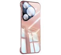 LUOTANL Shockproof Case for HuaWei Pura 80 Ultra/80 Pro/80 Pro+/80, Borderless Transparent Ultrathin Cover Full Wrap Lens Protection Shell Anti-Scratch,Pink,80 Pro