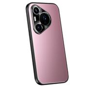 LUOTANL Shockproof Case for HuaWei Pura 80 Ultra/80 Pro/80 Pro+/80, Metal Camera Protection Matte Electroplated PC Case Anti-Fingerprint Ultra Thin Light Shell,Pink,80 Pro+