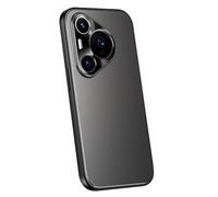 LUOTANL Shockproof Case for HuaWei Pura 80 Ultra/80 Pro/80 Pro+/80, Metal Camera Protection Matte Electroplated PC Case Anti-Fingerprint Ultra Thin Light Shell,Black,80