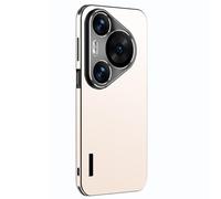 LUOTANL Slim Case for HuaWei Pura 80 Ultra/80 Pro/80 Pro+/80, Metal Lens Protection Shockproof Back Shell Stylish Sweat Resistant Case,Gold,80