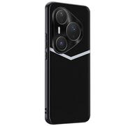 LUOTANL Stylish Case for HuaWei Pura 80 Ultra/80 Pro/80 Pro+/80, Metal Lens Protection Shockproof Vegan Leather Cover Silicone Soft Edge Shell,Black,80 Ultra
