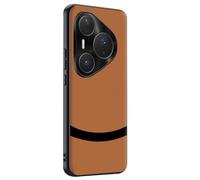 LUOTANL Stylish Case for HuaWei Pura 80 Ultra/80 Pro/80 Pro+/80, Metal Lens Protection Shockproof Vegan Leather Cover Ultra Thin and Light Shell,Orange,80 Ultra
