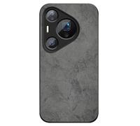 LUOTANL Ultra-Thin Case for HuaWei Pura 80 Ultra/80 Pro/80 Pro+/80, Full Wrap Lens Protection Matte Leather Cloth Texture Cover Soft Bumper Case,Grey,80 Pro+