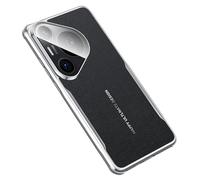 LUOTANL Ultra-Thin Case for HuaWei Pura 80 Ultra/80 Pro/80 Pro+/80, Litchi Texture High-end Leather Cover Full Wrap Lens Protection Anti-Fall Case,Black,80 Pro+