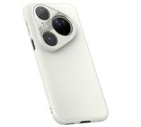 LUOTANL Ultra -Thin Case for HuaWei Pura 80 Ultra/80 Pro/80 Pro+/80, Minimalist Leather Camera Protection Phone Cove Soft Edge Shockproof Cases,White,80 Ultra