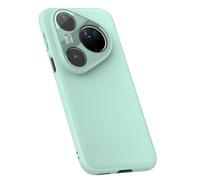 LUOTANL Ultra -Thin Case for HuaWei Pura 80 Ultra/80 Pro/80 Pro+/80, Minimalist Leather Camera Protection Phone Cove Soft Edge Shockproof Cases,Green,80 Pro+
