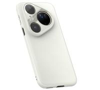 LUOTANL Ultra -Thin Case for HuaWei Pura 80 Ultra/80 Pro/80 Pro+/80, Minimalist Leather Camera Protection Phone Cove Soft Edge Shockproof Cases,White,80 Pro+