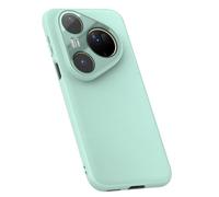 LUOTANL Ultra -Thin Case for HuaWei Pura 80 Ultra/80 Pro/80 Pro+/80, Minimalist Leather Camera Protection Phone Cove Soft Edge Shockproof Cases,Green,80 Pro
