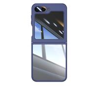 LUOTANL Ultrathin Case for Samsung Galaxy Z Flip 7, Transparent Back Case Clear Anti-Yellowing PC Shock Protection Mobile Shell,Blue,Flip 7