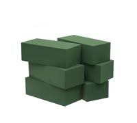 LUOWAN Crafare 6pc Wet Fresh Floral Foam Blocks Green Florist Foam Bricks for Spring Fresh Flower Arrangement and Crafts Supply 8.9(L) X 3.9(W) X 3(H)