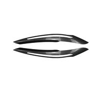 LUOWEINA 2Pcs Car Headlight Eyebrow Eyelids Cover Trim Decorative Fit For 1 Series F20 F21 Advance Version 2011 2012 2013 2014 Car headlight eyelids(Carbon Fiber Black)