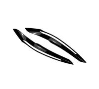 LUOWEINA 2Pcs Car Headlight Eyebrow Eyelids Cover Trim Decorative Fit For 1 Series F20 F21 Advance Version 2011 2012 2013 2014 Car headlight eyelids(Bright Black)
